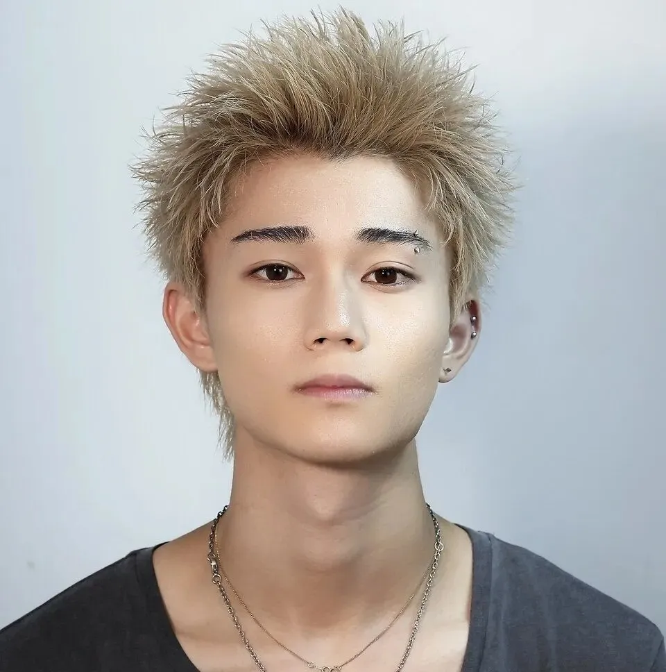 束感スパイキーショート×アップバング